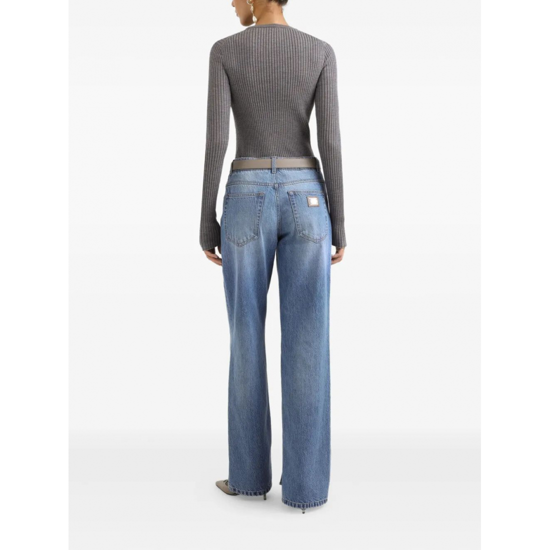 Jeans 'Logo-Plaque' pour Femmes