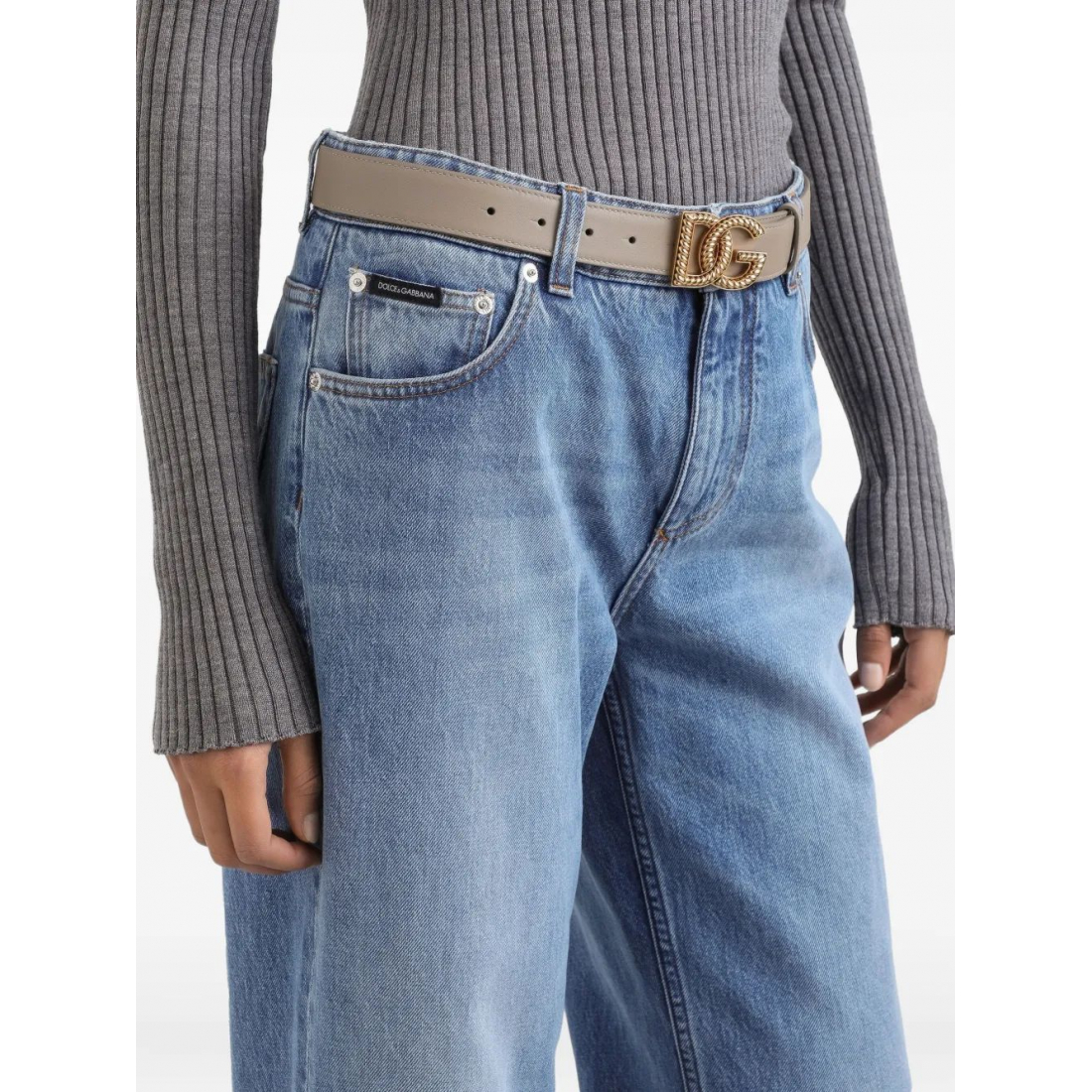 Jeans 'Logo-Plaque' pour Femmes