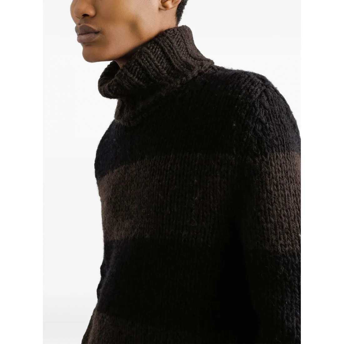 Pull 'Striped Roll-Neck' pour Hommes
