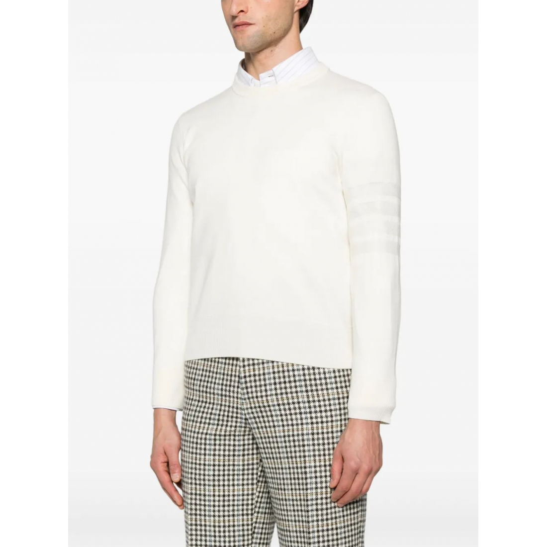 Men's '4-Bar Stripe Crew-Neck' Sweater