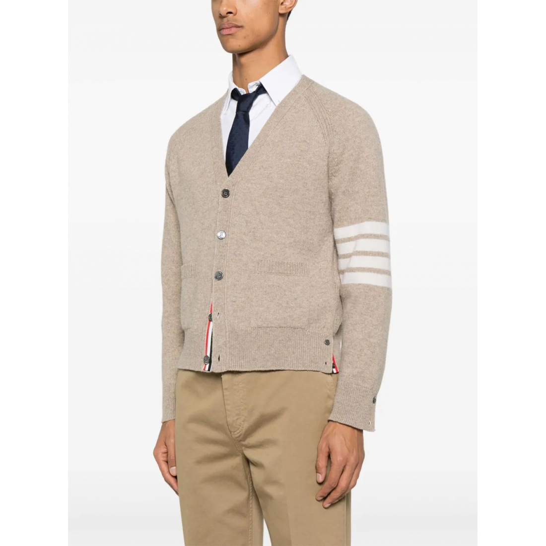 Cardigan '4-Bar Shetland' pour Hommes