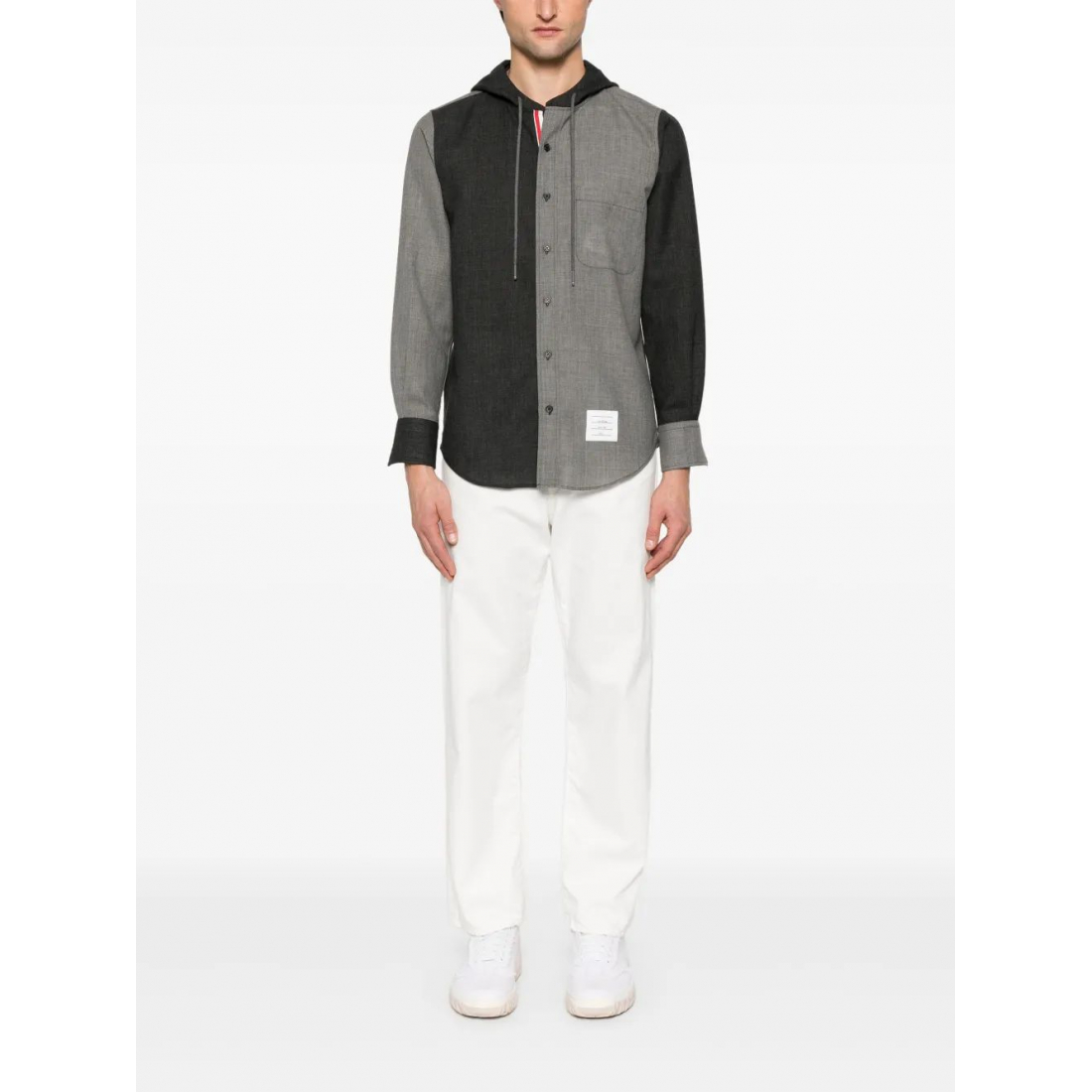 Chemise 'Rwb-Stripe Hooded' pour Hommes