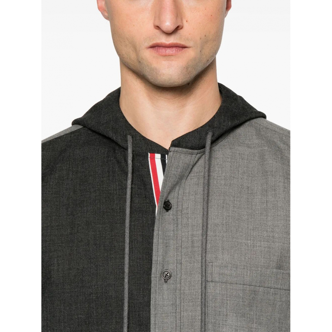 Chemise 'Rwb-Stripe Hooded' pour Hommes