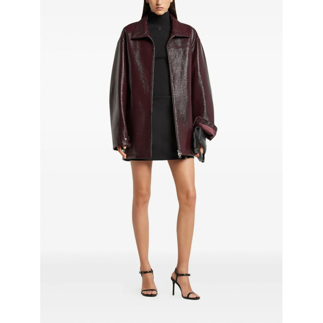 Manteau à ceinture 'Vinyl' pour Femmes