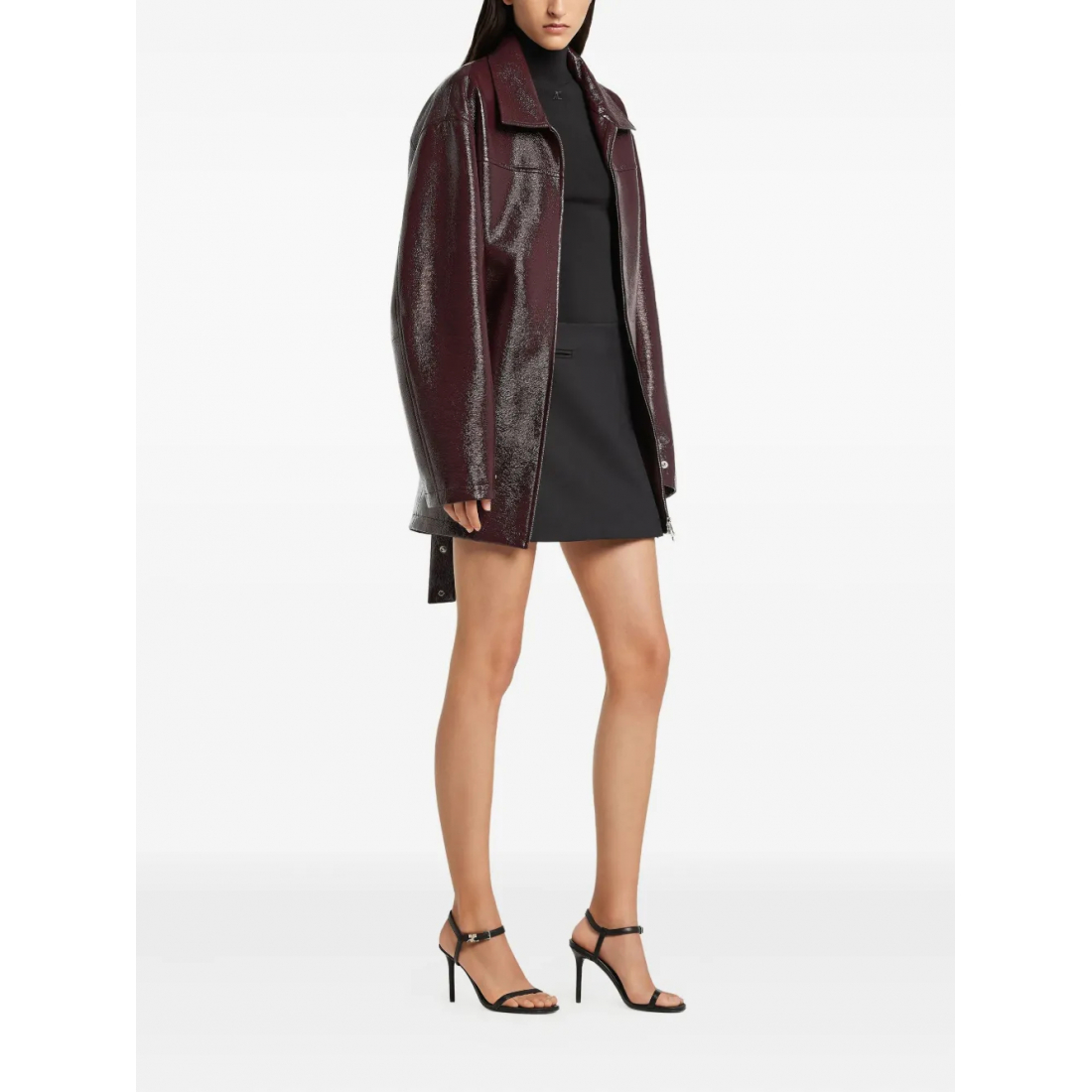 Manteau à ceinture 'Vinyl' pour Femmes