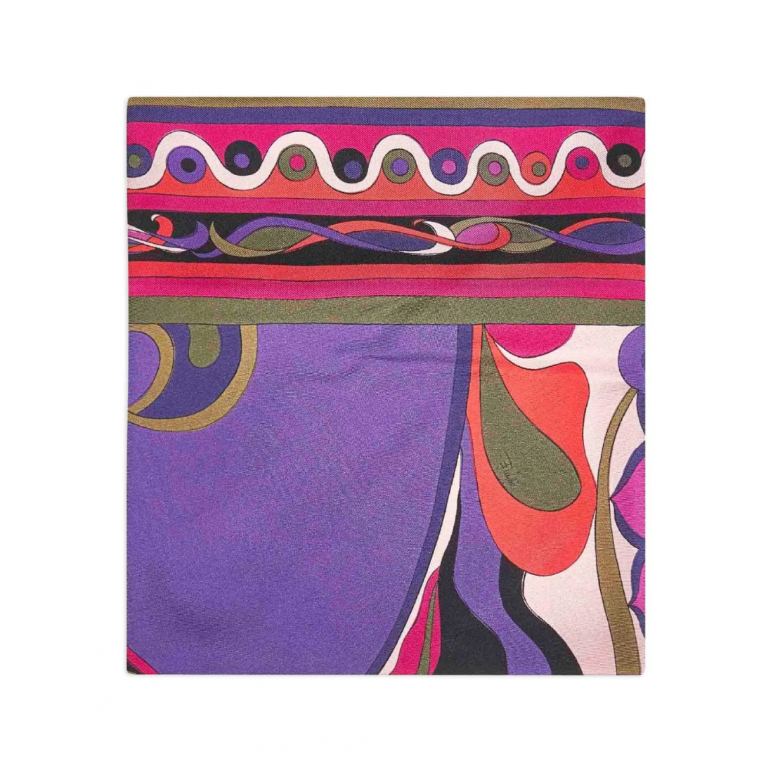 Foulard 'Orchidee-Print Triangle' pour Femmes