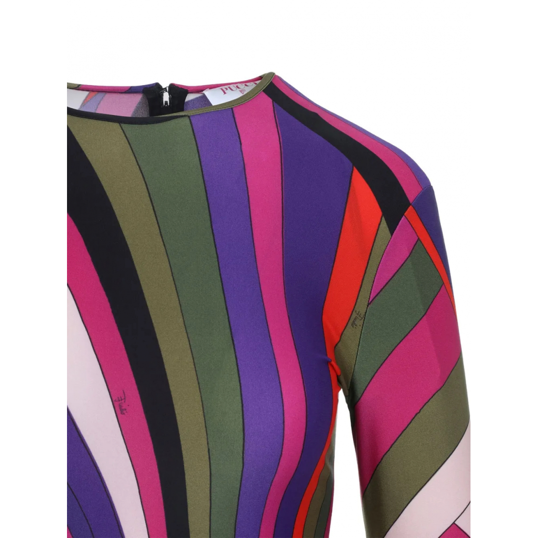 Robe à manches longues 'Long-Sleeve Swirl-Pattern' pour Femmes