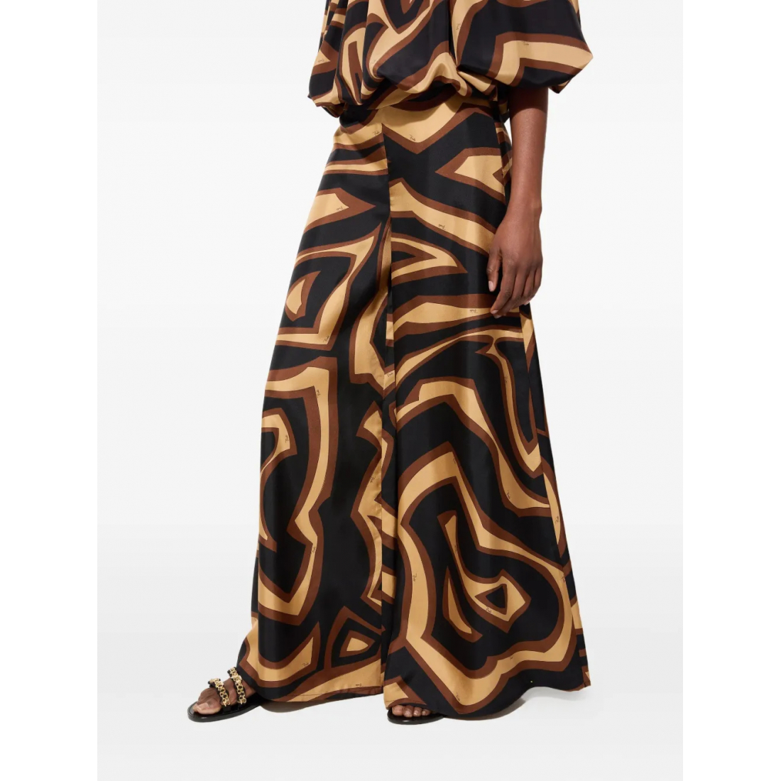 Women's 'Abstract-Pattern Print' Trousers