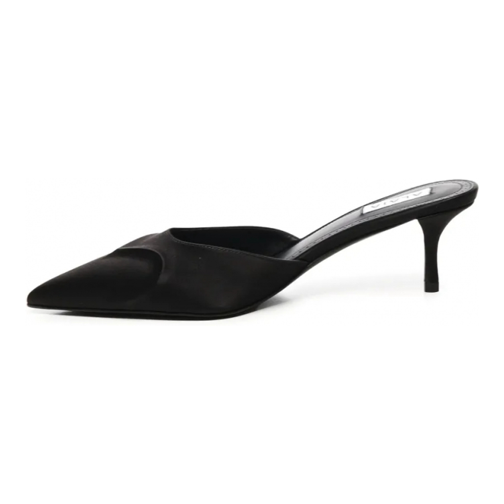 Women's 'Le Coeur Satin Cut-Out' Mules