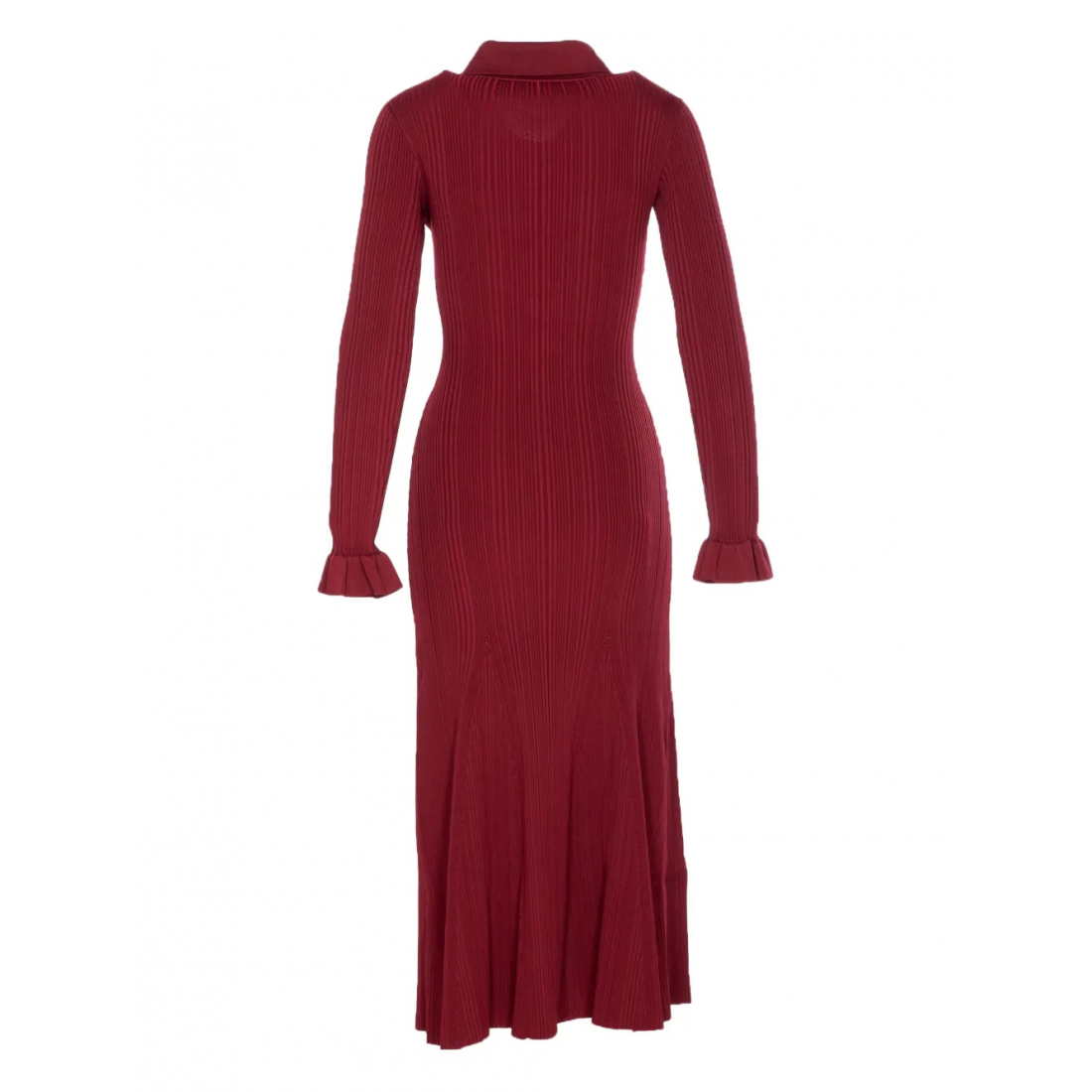 Robe maxi 'Ribbed Button-Front' pour Femmes