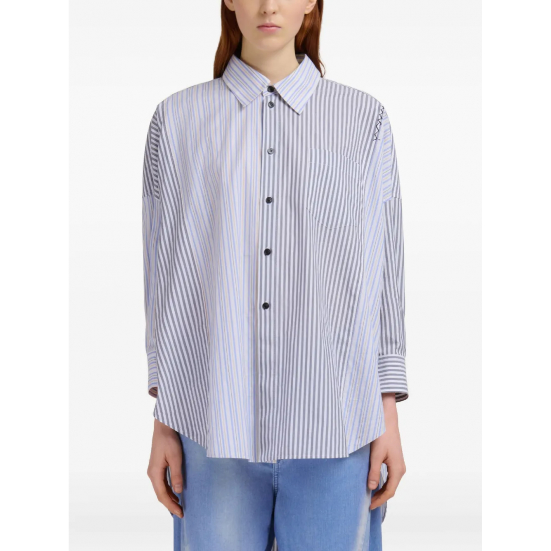 Chemise 'Striped Cotton' pour Femmes