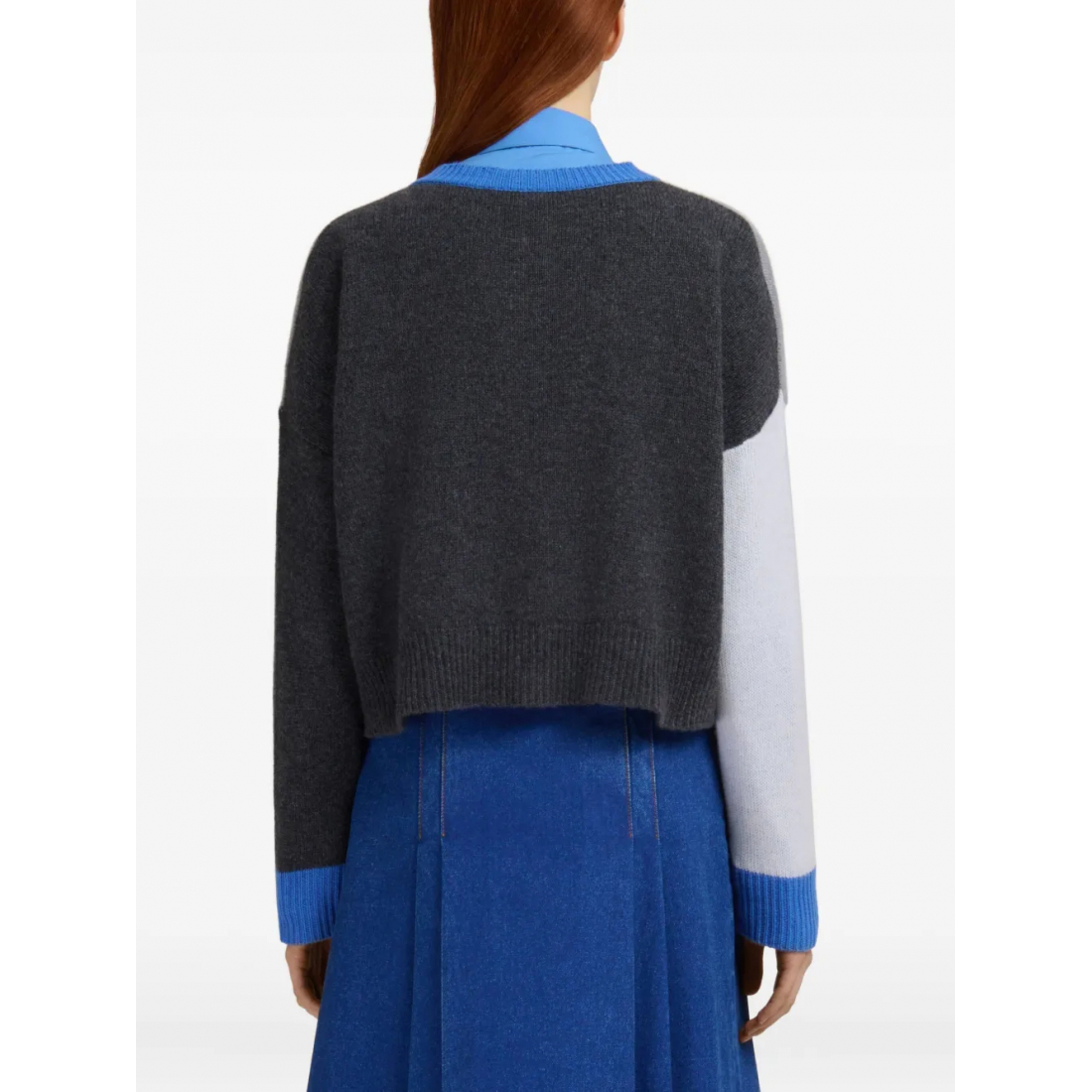 Cardigan 'Colour-Blocked Cropped' pour Femmes