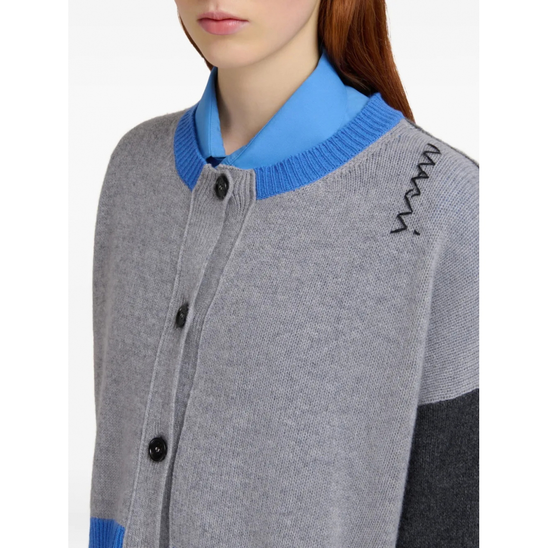 Cardigan 'Colour-Blocked Cropped' pour Femmes