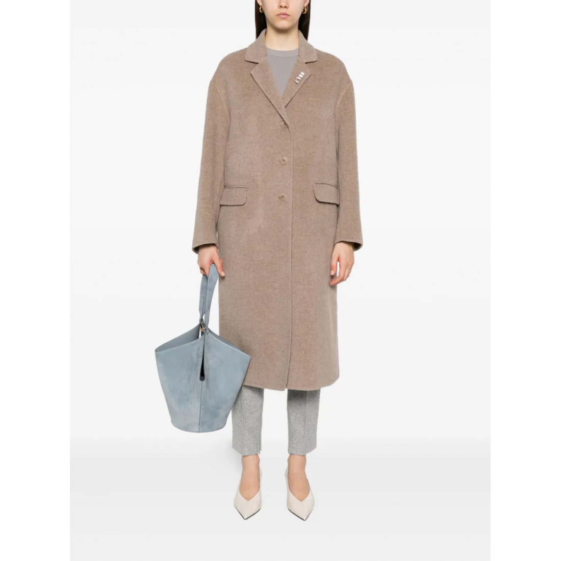 Manteau 'Efezia Button-Fastening Flap-Pocket' pour Femmes