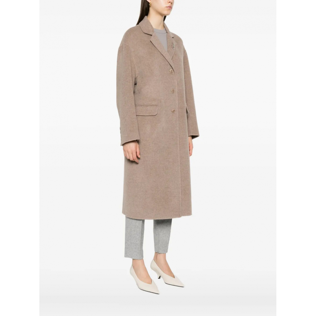 Manteau 'Efezia Button-Fastening Flap-Pocket' pour Femmes