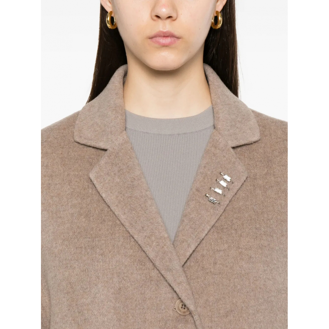 Manteau 'Efezia Button-Fastening Flap-Pocket' pour Femmes