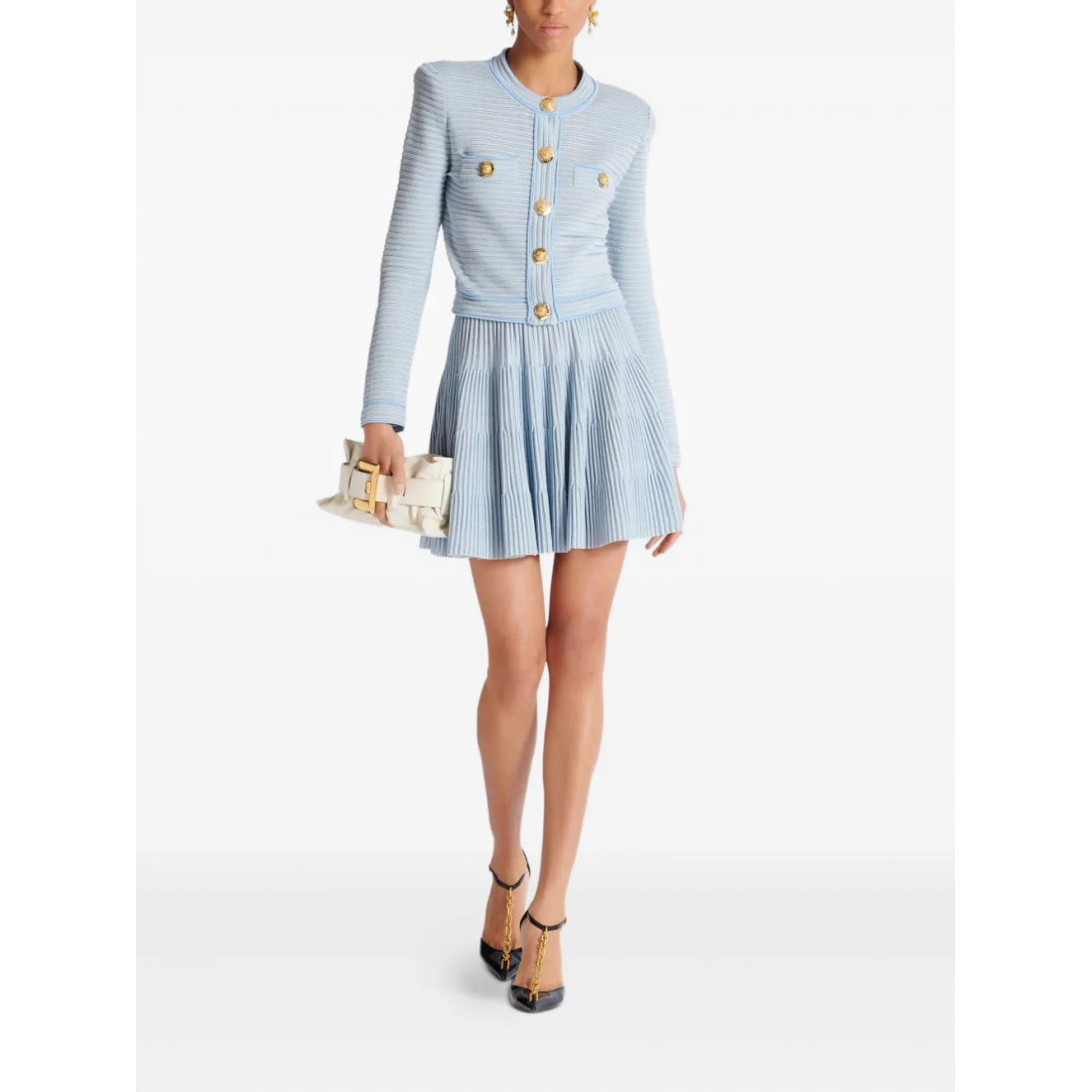 Mini Jupe 'Ribbed-Knit' pour Femmes