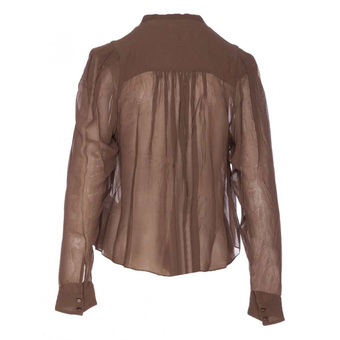 Chemise 'Button-Front Sheer' pour Femmes