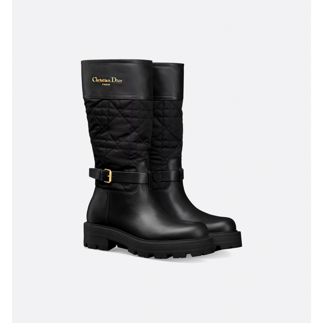 Bottes 'Embroidered Cannage Motif' pour Femmes