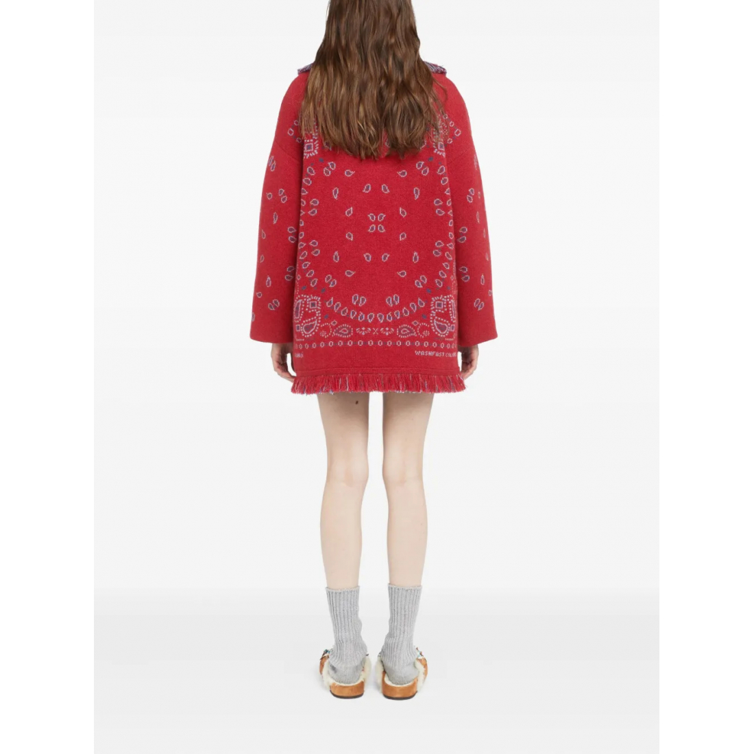 Cardigan 'Bandana-Jacquard Fringe' pour Femmes
