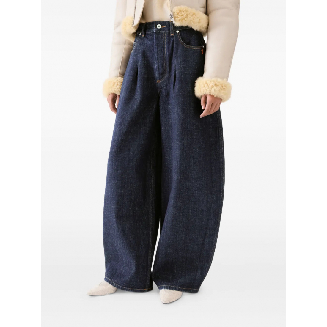 Jeans 'Le De-Nîmes Ovalo Pleated' pour Femmes