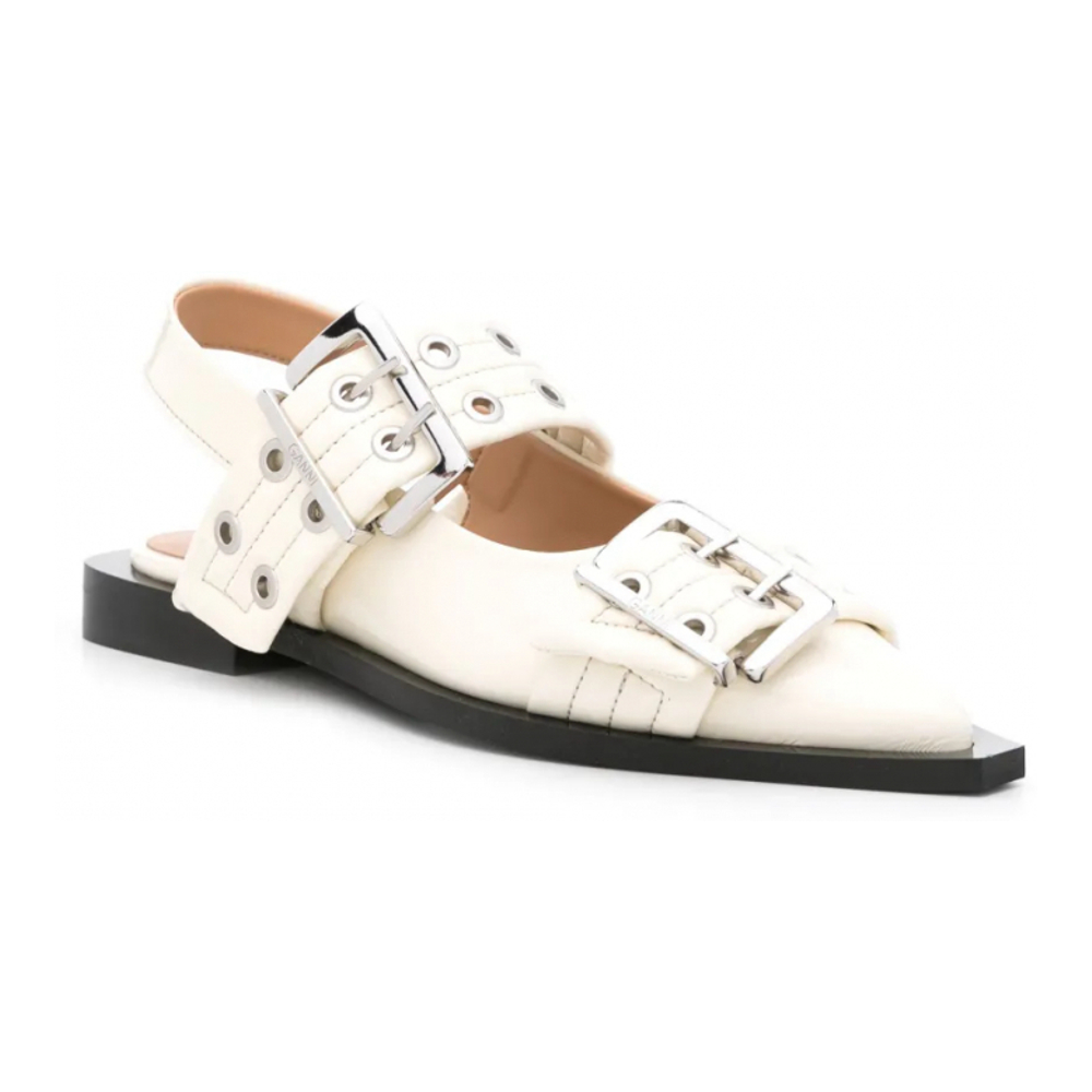 Ballerines 'Buckled Pointed-Toe' pour Femmes