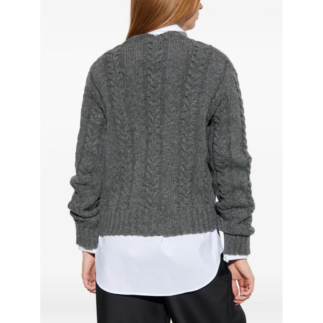 Pull 'Cable-Knit Keyhole' pour Femmes