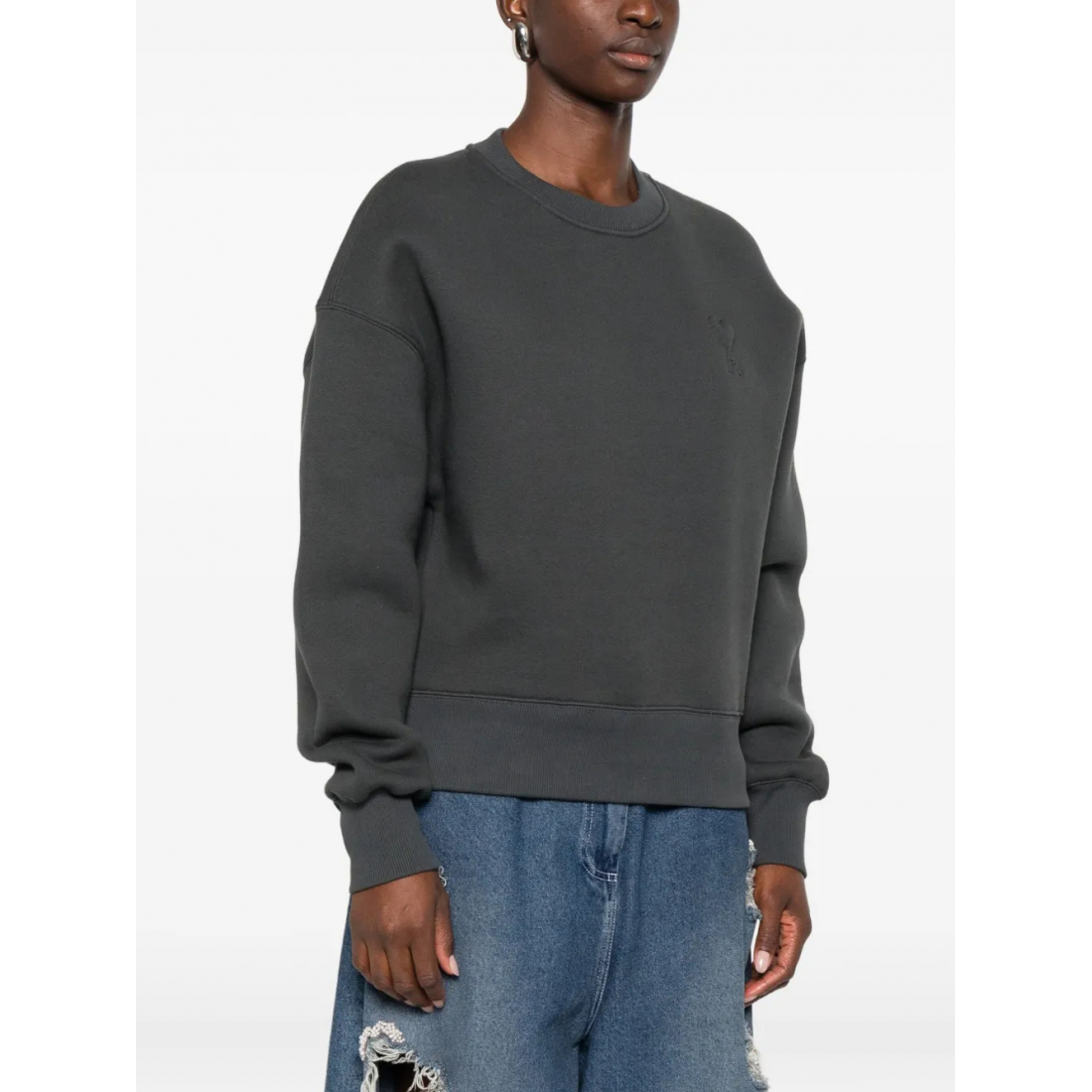 Sweatshirt 'Logo-Embossed' pour Femmes