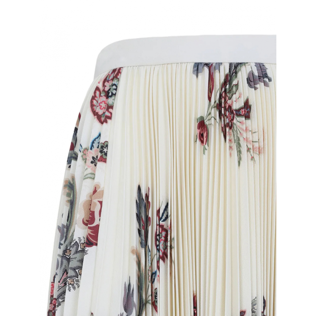 Jupe Midi 'Pleated Floral-Print' pour Femmes