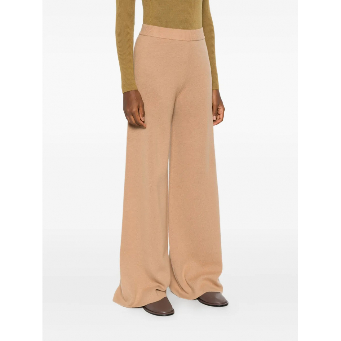 Pantalon 'Knitted Ribbed-Waist' pour Femmes