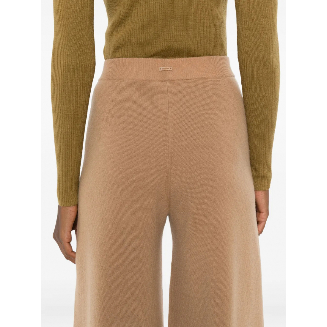 Pantalon 'Knitted Ribbed-Waist' pour Femmes