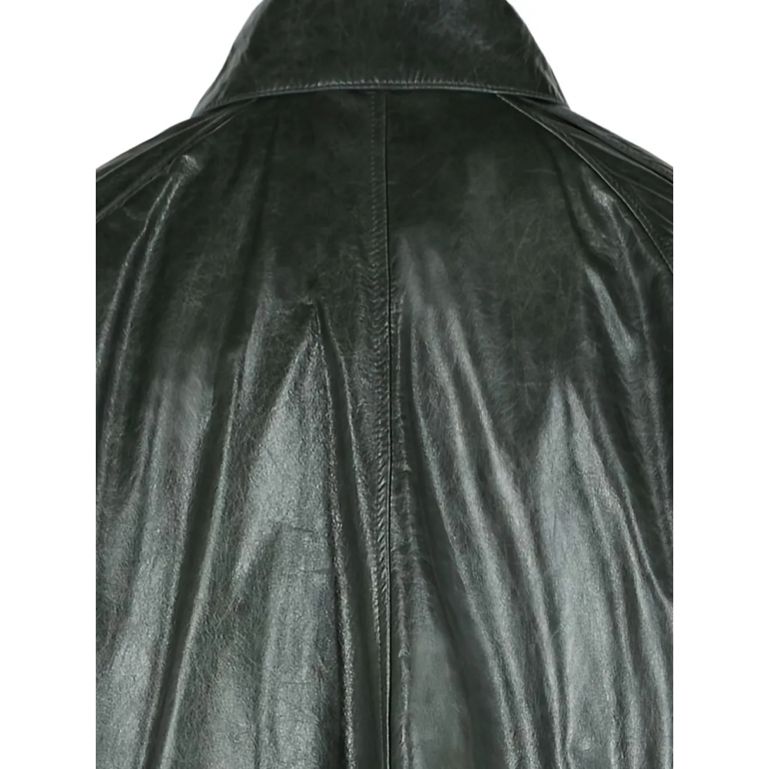 Veste en cuir 'Pointed-Collar Double-Breasted' pour Femmes