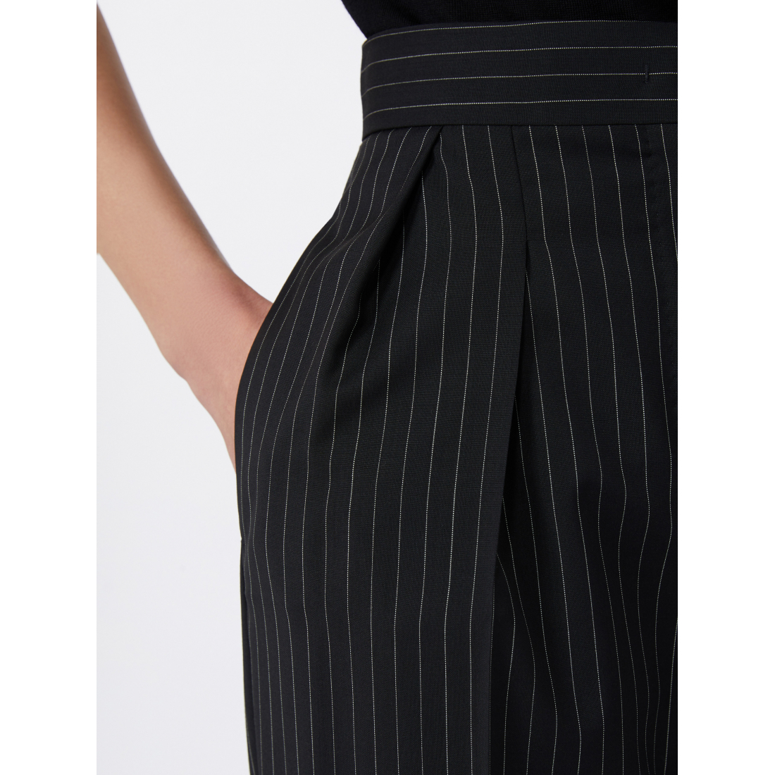 Pantalon 'Woollen Cloth Carrot-Fit' pour Femmes