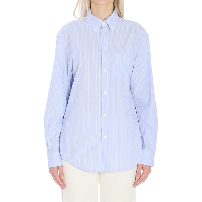 Chemise 'Relaxed  In Striped Cotton Poplin' pour Femmes