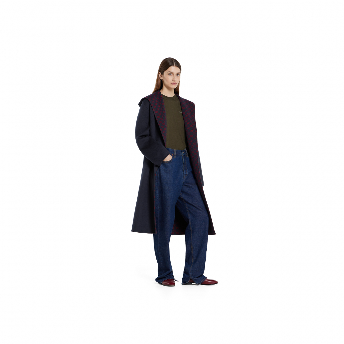 Manteau à ceinture 'Reversible Hooded' pour Femmes