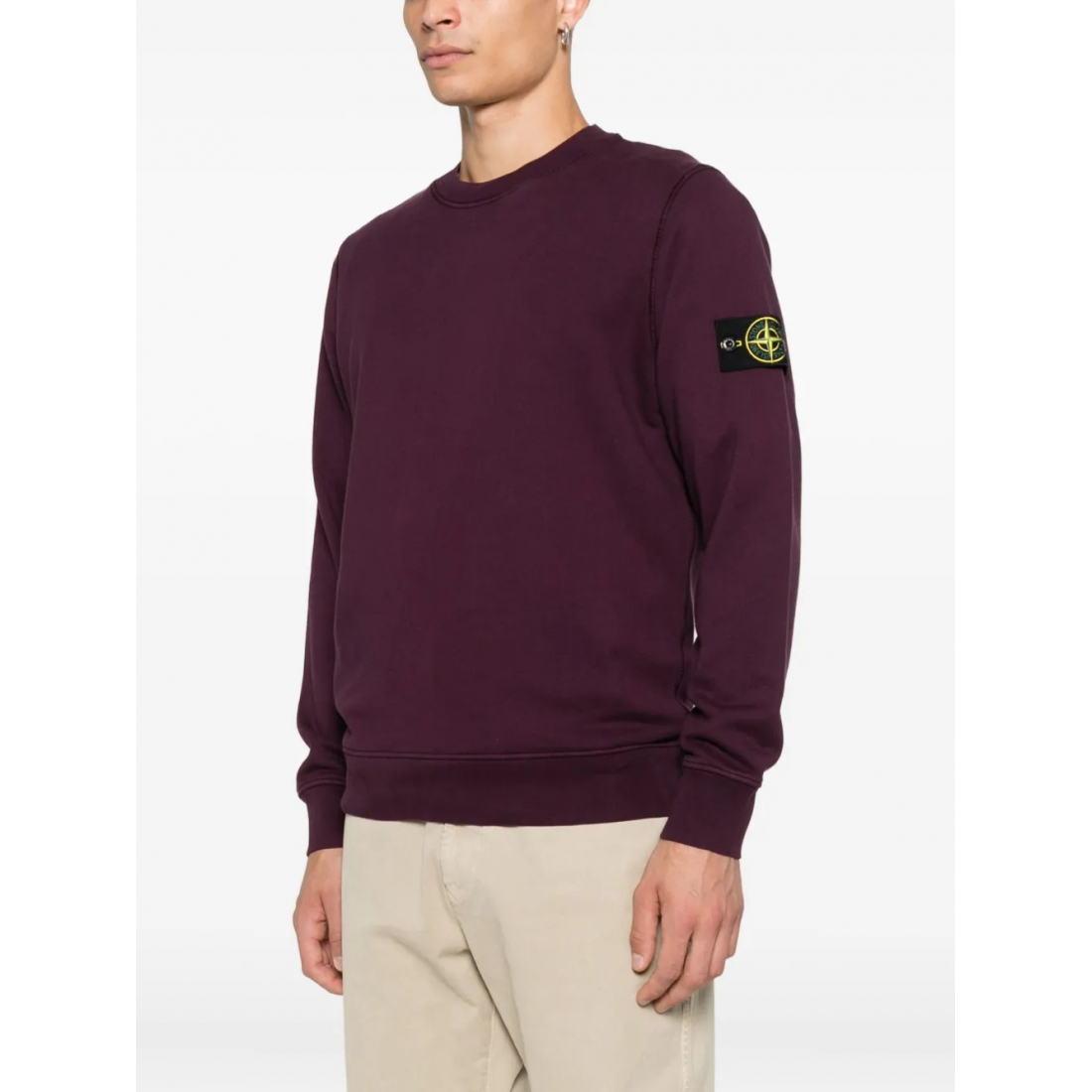 Sweatshirt 'Logo-Patch Crew Neck' pour Hommes