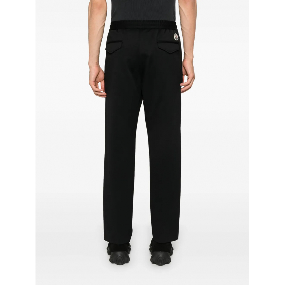 Pantalon 'Logo-Patch Drawstring Tapered' pour Hommes