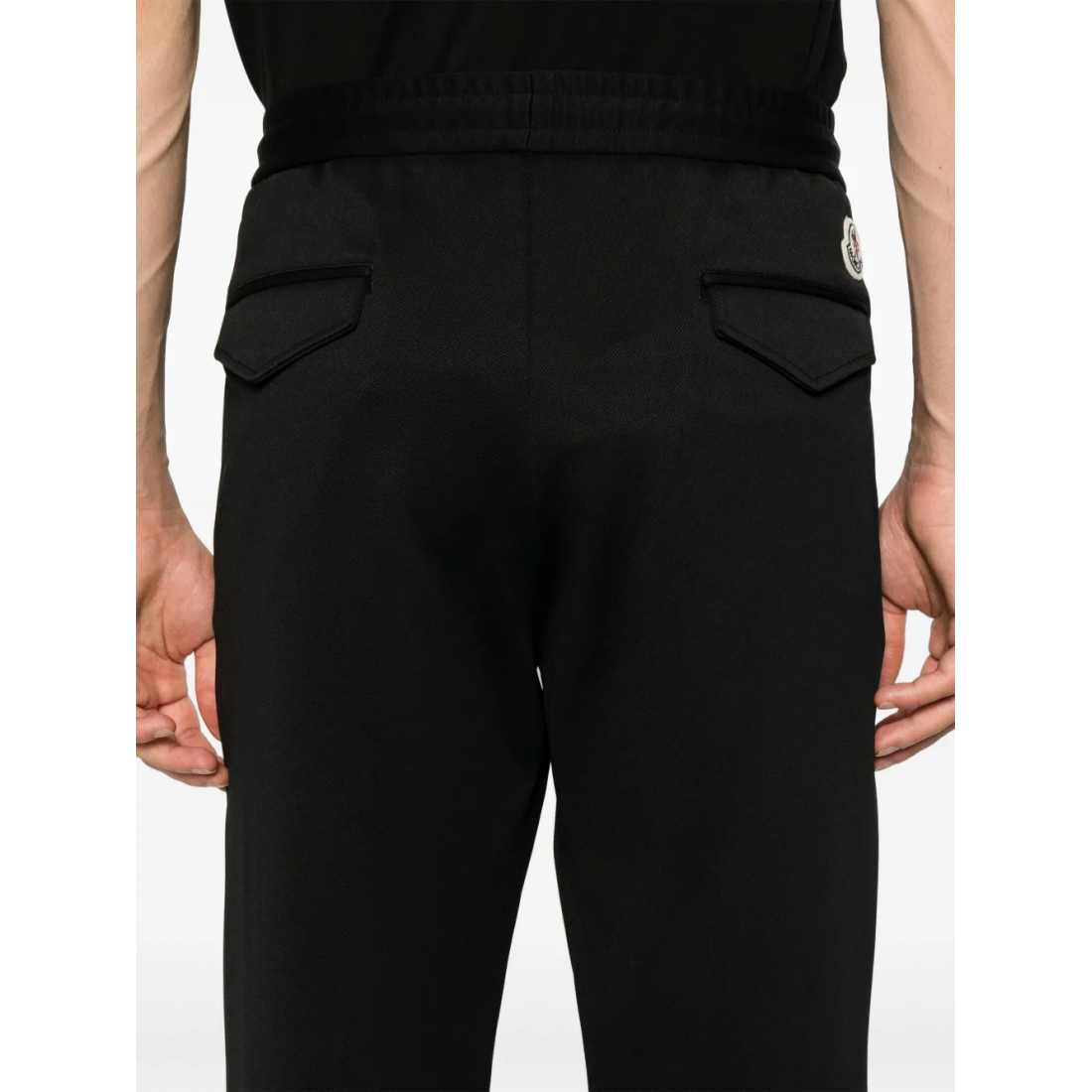 Pantalon 'Logo-Patch Drawstring Tapered' pour Hommes