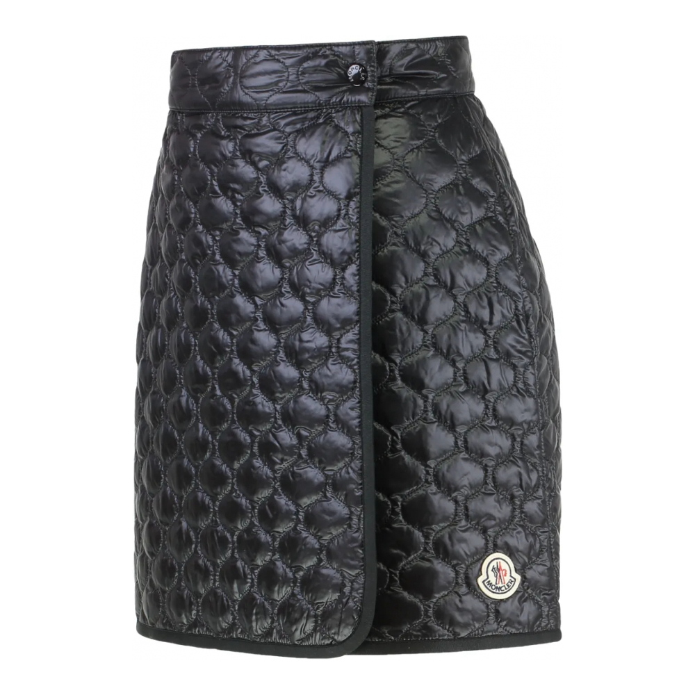 Mini Jupe 'Logo-Patch Padded' pour Femmes