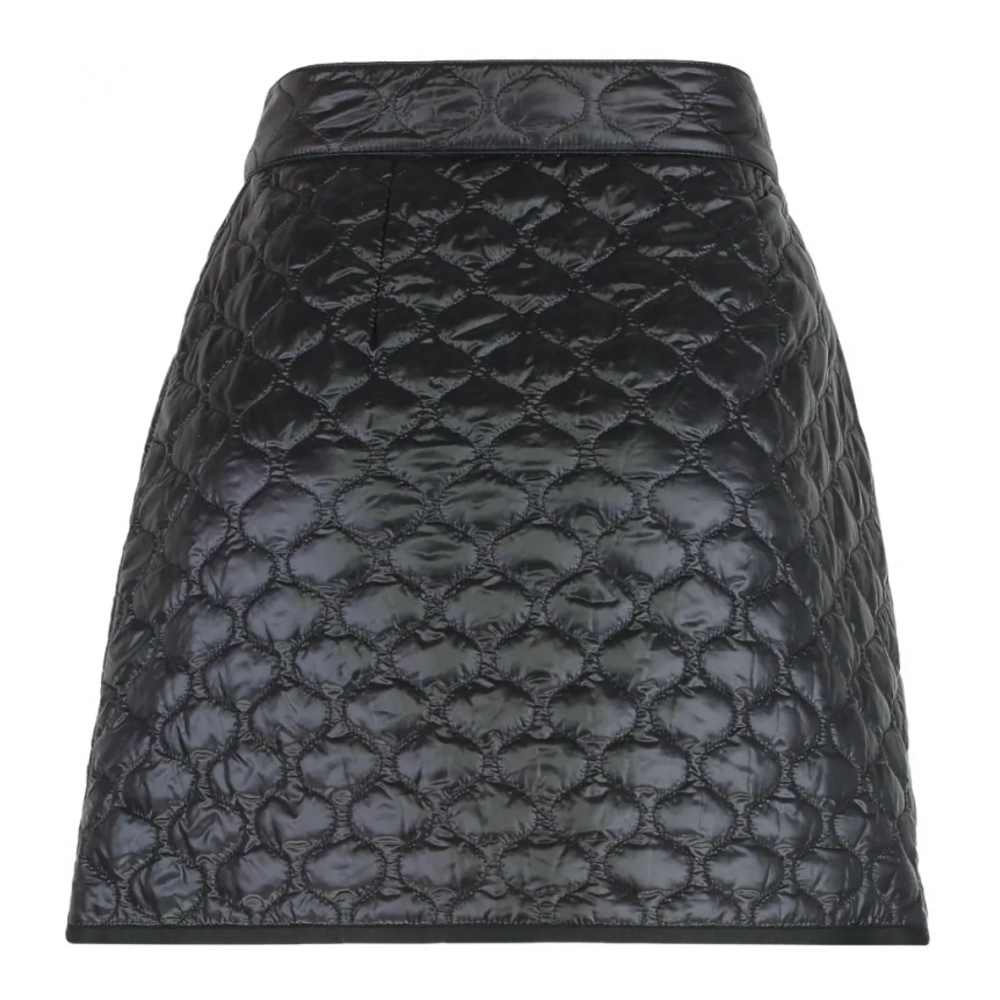 Mini Jupe 'Logo-Patch Padded' pour Femmes