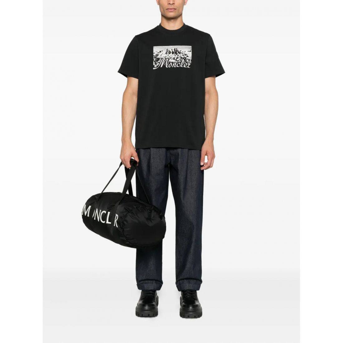 T-shirt 'Mountain-Print' pour Hommes