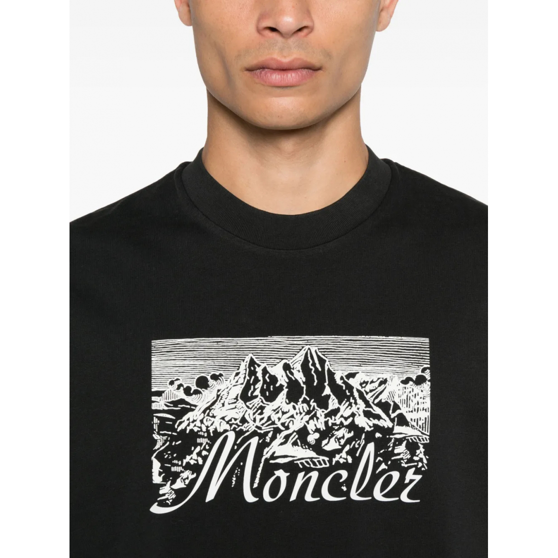 T-shirt 'Mountain-Print' pour Hommes