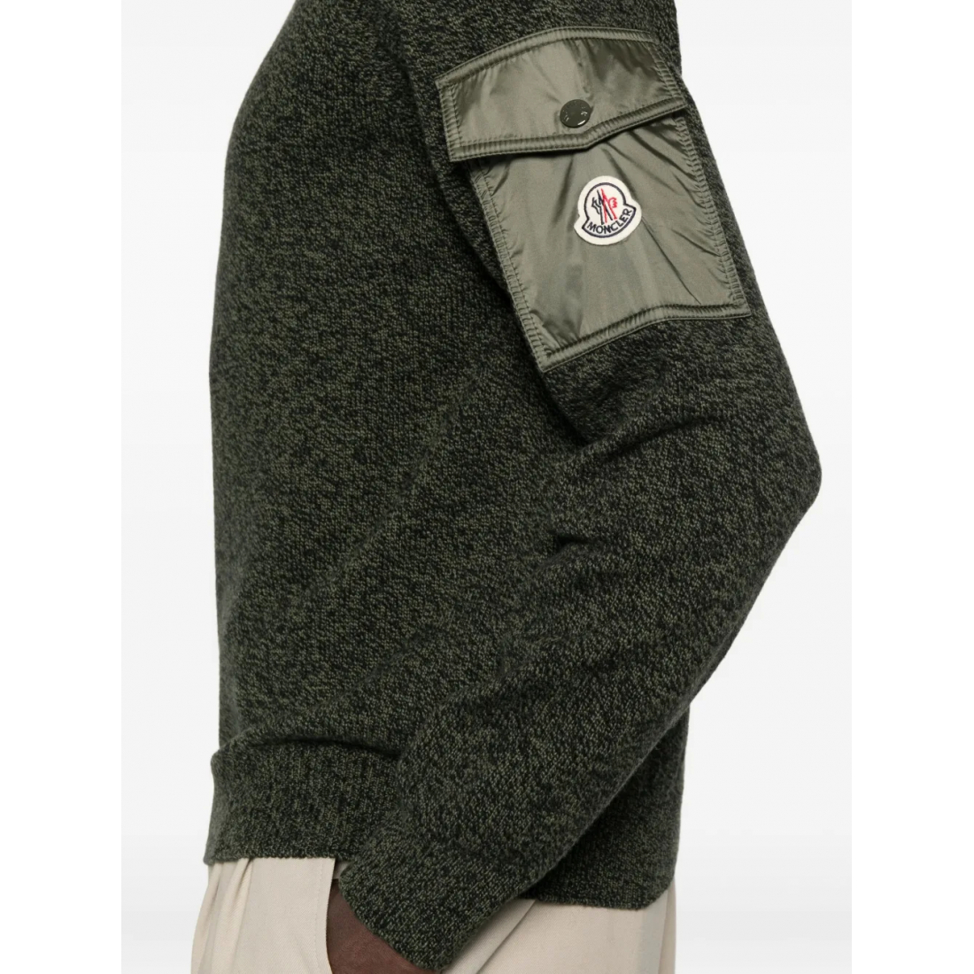 Pull 'Crew Neck Patch Pocket' pour Hommes