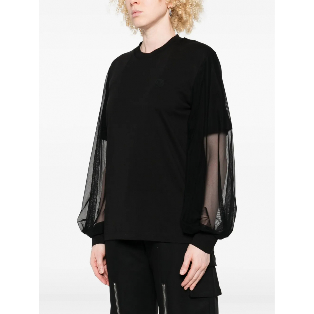 Sweatshirt 'Mesh-Insert' pour Femmes