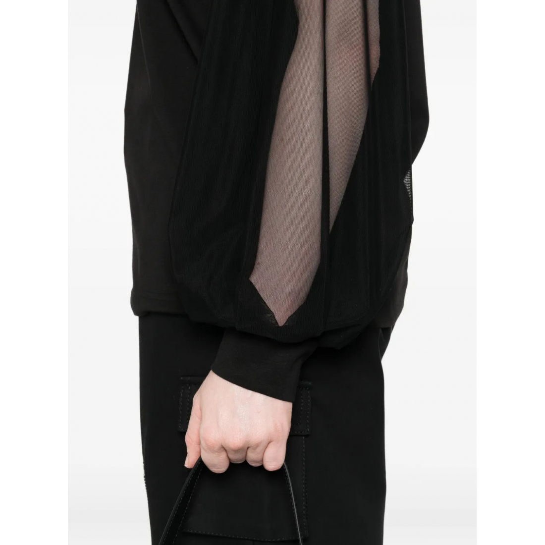 Sweatshirt 'Mesh-Insert' pour Femmes