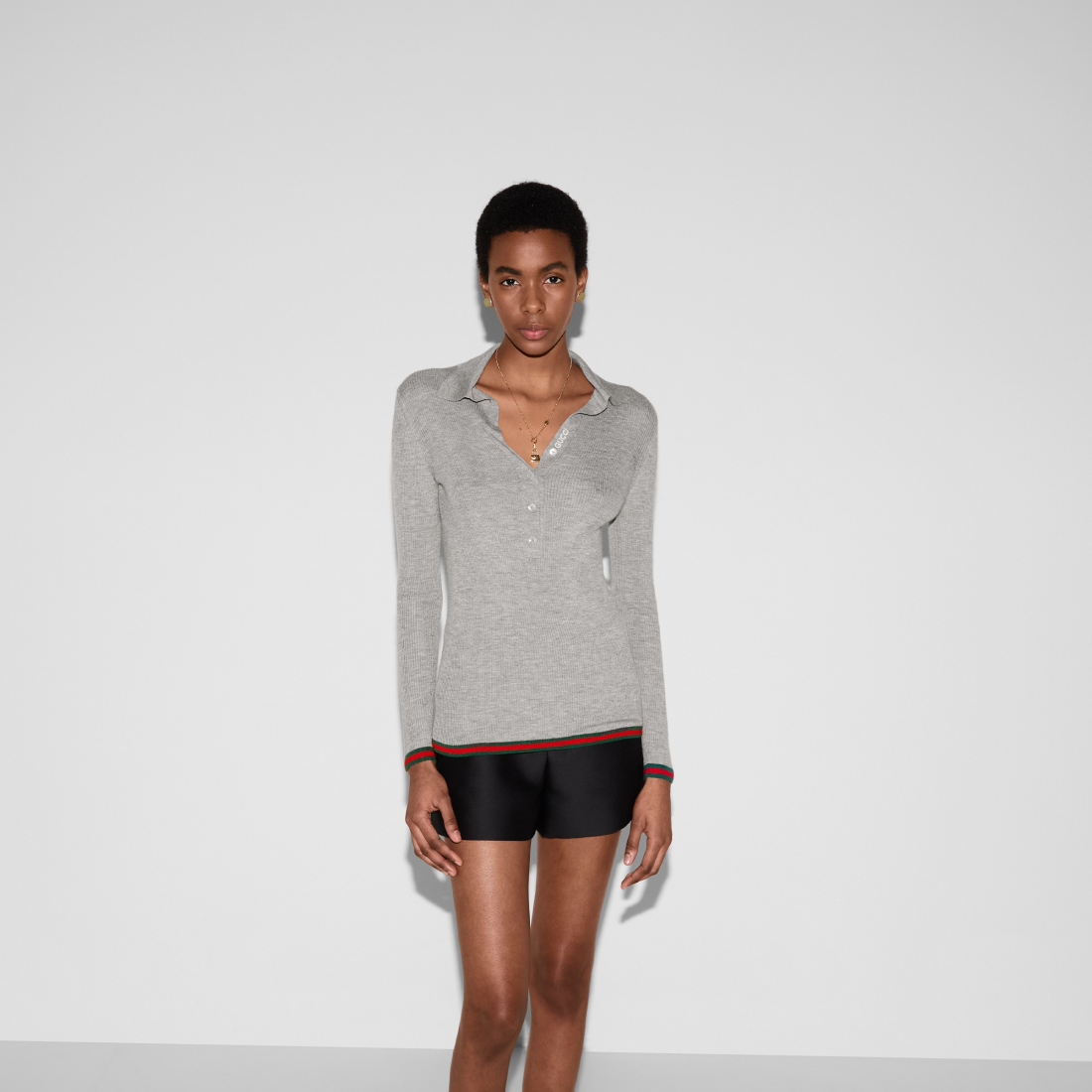 Polo manches longues 'Web' pour Femmes