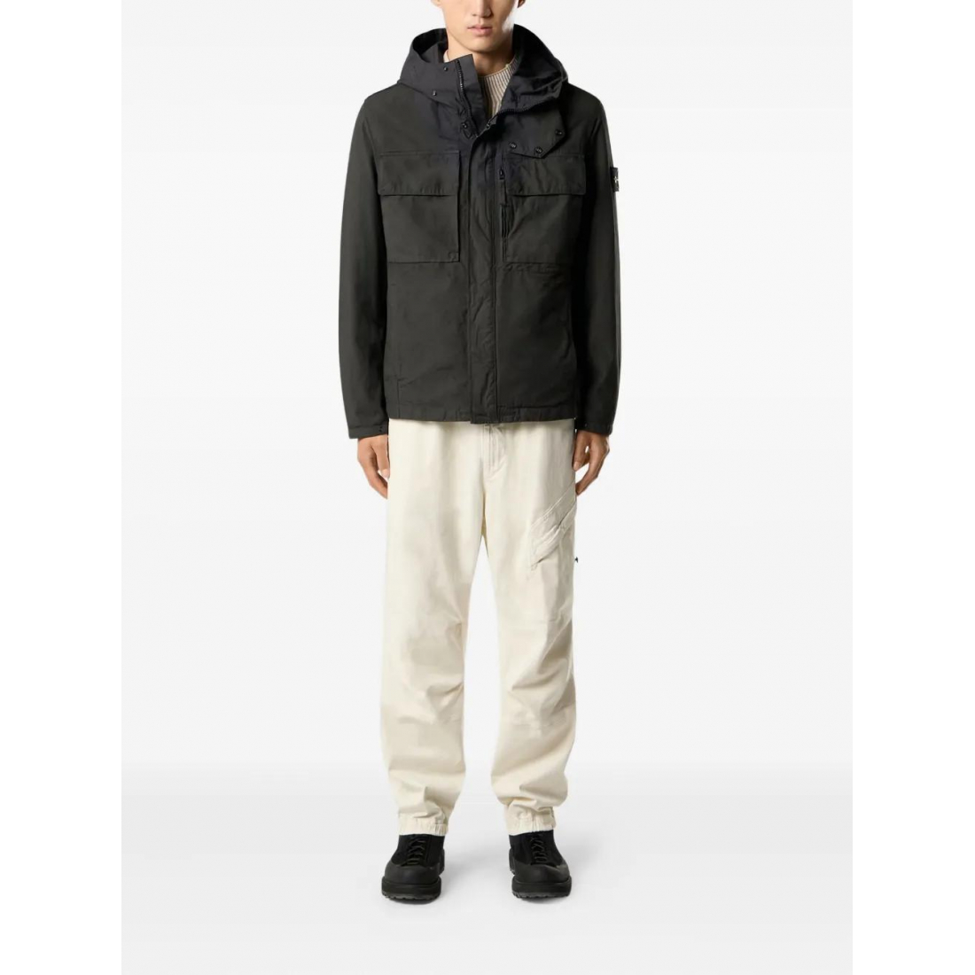 Veste 'Hooded Patch-Pocket' pour Hommes