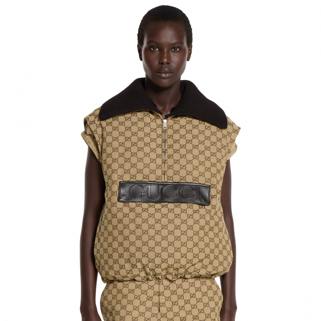 Gilet matelassé 'Gg Label' pour Femmes