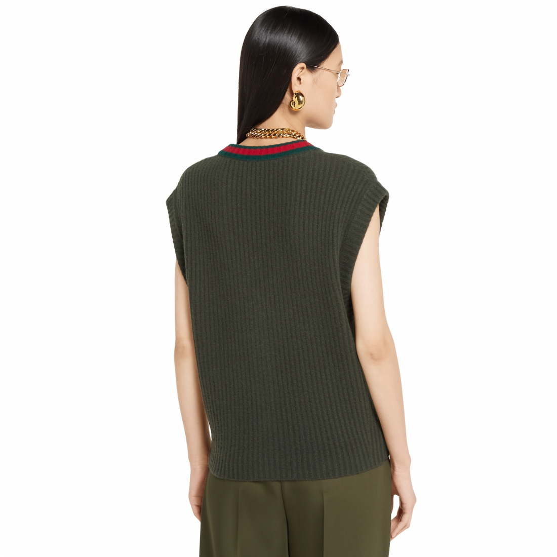 Gilet 'Rib Felted Cardigan' pour Femmes