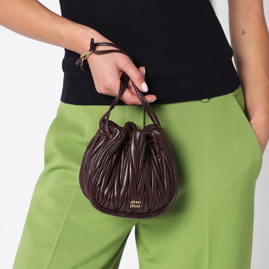 Women's 'Matelassé Drawstring' Clutch